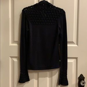 Boston Proper Sweater with Crochet Detail, Size M